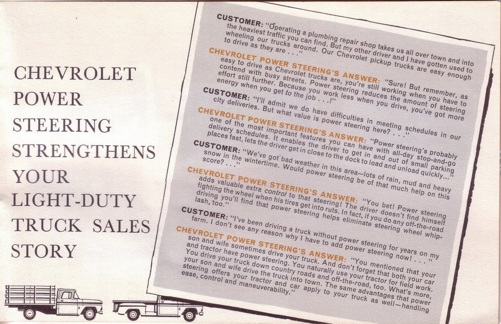 1963 Chevrolet Power Steering Profit Booklet Page 6